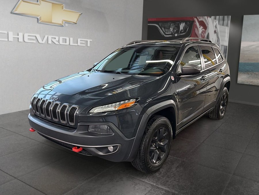 JEEP CHEROKEE + TRAILHAWK 4WD + GARANTIE DISPONIBLE 1-2-3 CHANCE AU CREDIT ! 2016 Gris