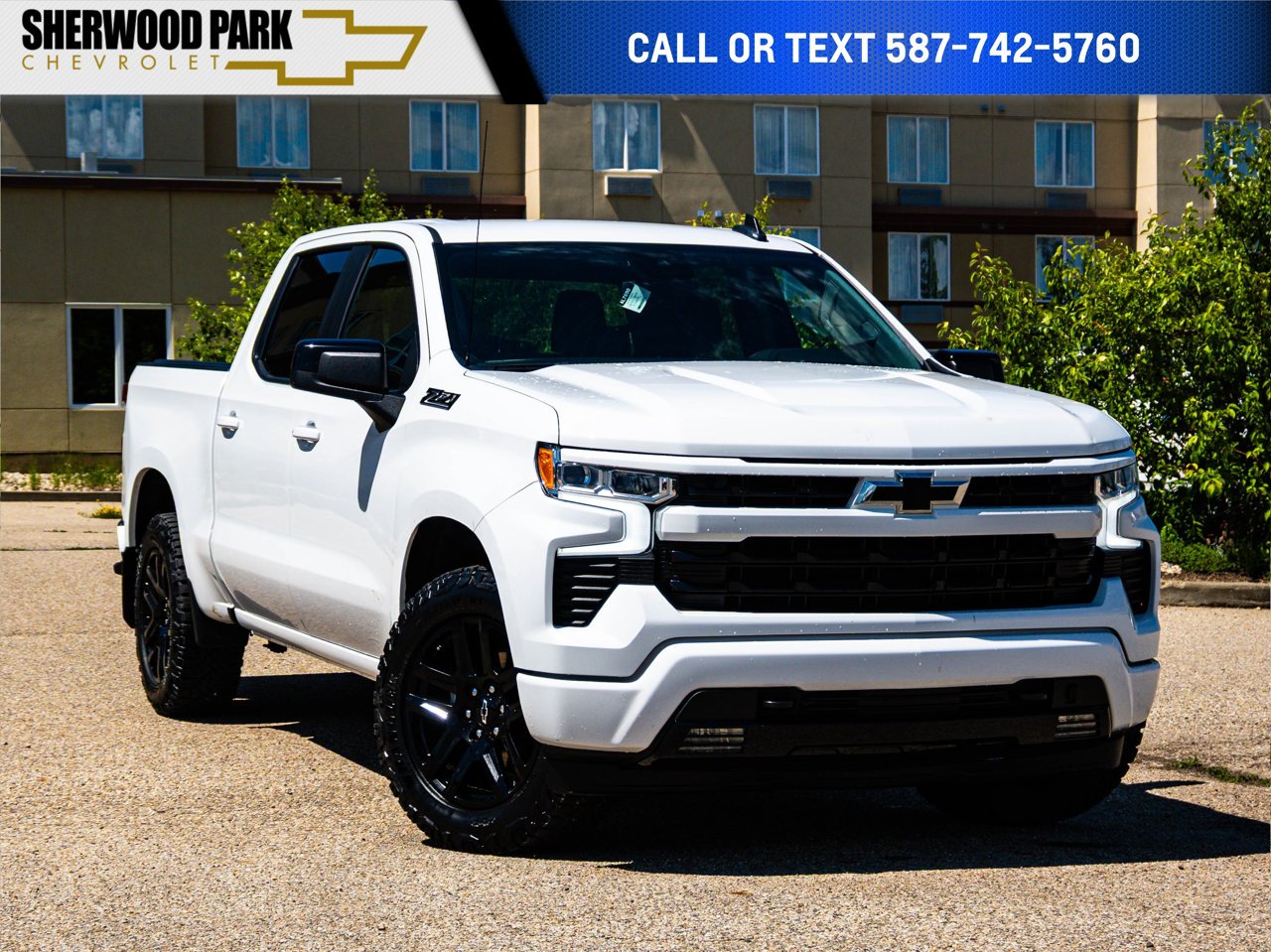 2023 Chevrolet Silverado 1500 4WD Crew Cab 147 RST White Sherwood Park - photo #0
