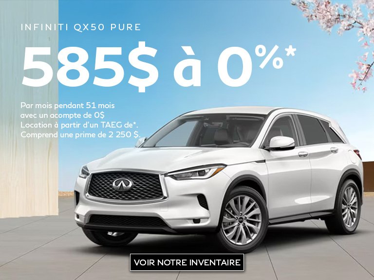 Infiniti - Programme du Mois