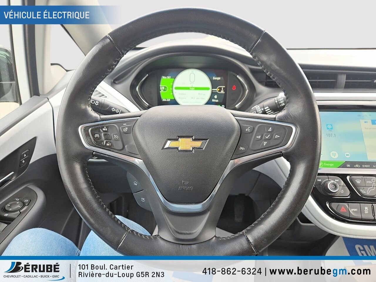 CHEVROLET BOLT EV Familiale 5 portes LT 2019 Blanc Rivière-du-Loup - photo #10