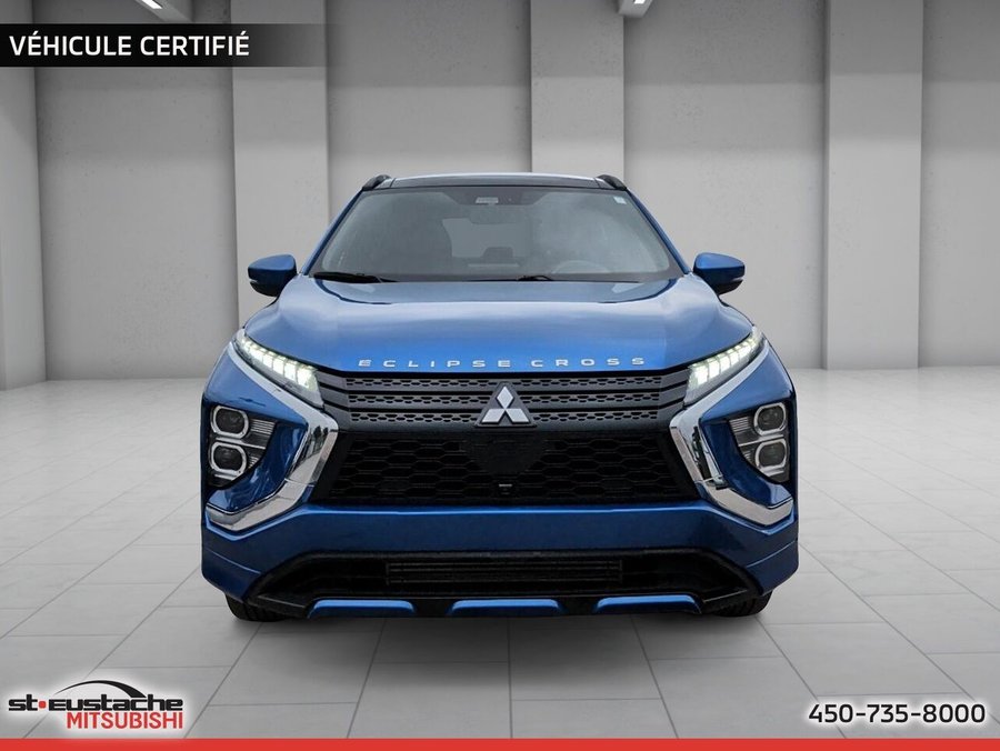 Mitsubishi Eclipse Cross GT S-AWC-CUIR-TOIT PANO-SIÈGES ET VOLANT CHAUFFANTS 2022 Bleu