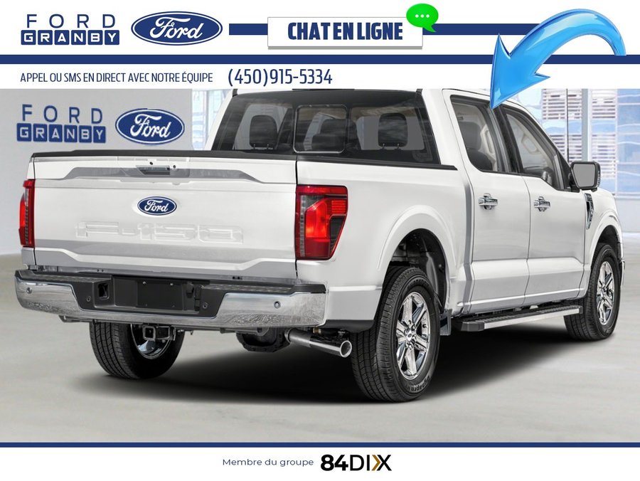 Ford F-150 XLT cabine SuperCrew 4RM caisse de 5,5 pi 2025 Blanc Oxford