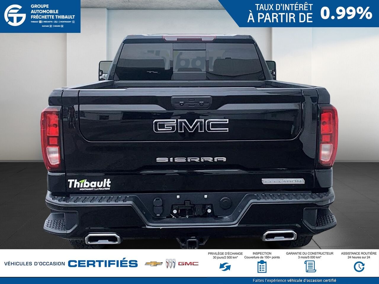 GMC SIERRA Elevation cabine multiplace 4RM 157 po 2024 Noir Montmagny - photo #2