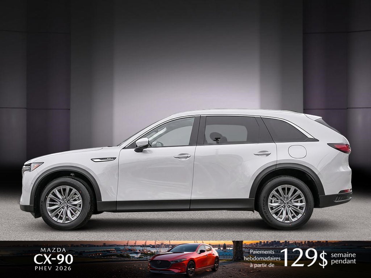 2026 Mazda CX-90 PHEV JM3KKCHA5T1399561 Rhodium White Metallic Mirabel - photo #2