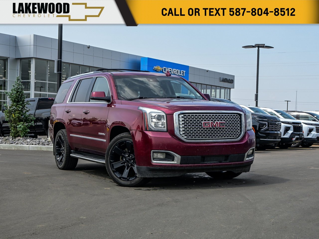 2017 GMC Yukon 4WD 4dr Denali Red Sherwood Park - photo #0