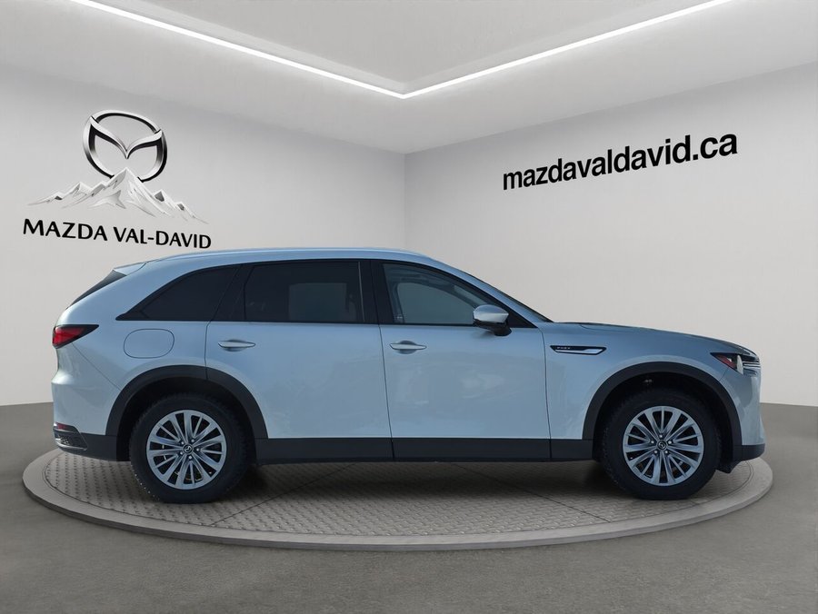 2024 Mazda CX-90 hybride rechargeable GS-L AWD, 7 passagers, Volant chauffant, Sièges chauffant, Toit ouvrant panoramique Grey