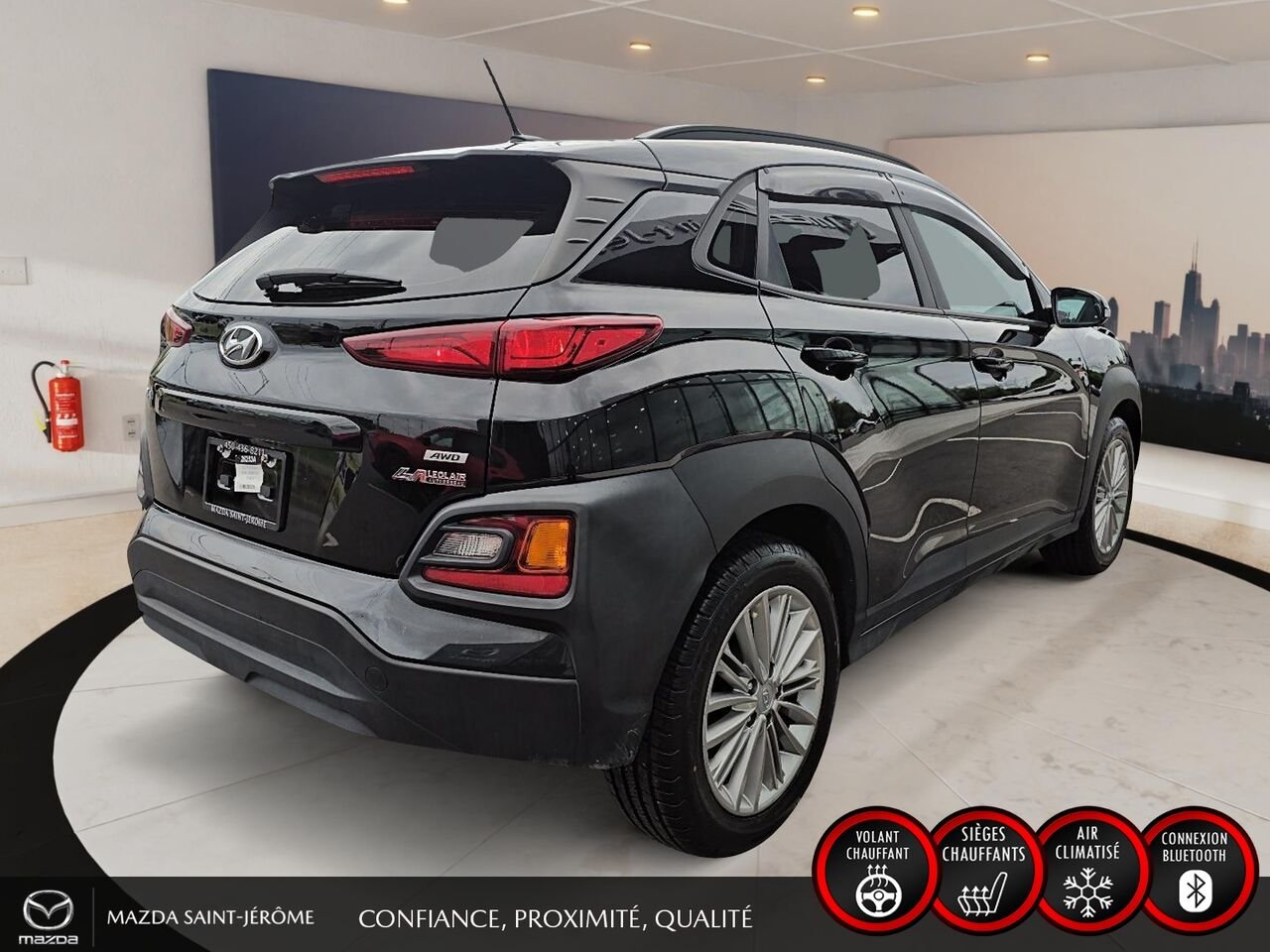 2021 Hyundai Kona Black Ste-Agathe des Monts - photo #5