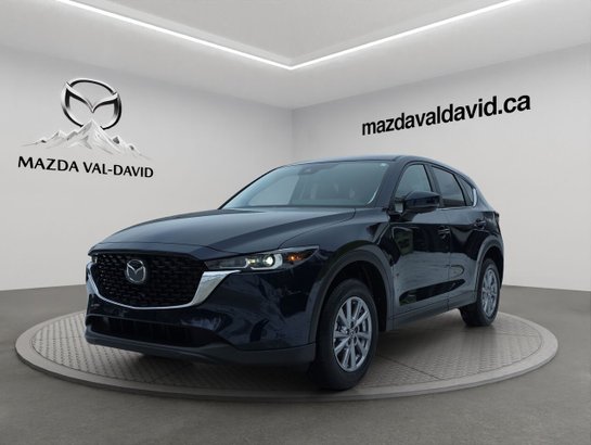 Mazda CX-5 Gs, awd, sièges, volant et rétroviseurs chauffants, hayon électrique 2025 Bleu cristal foncé mica