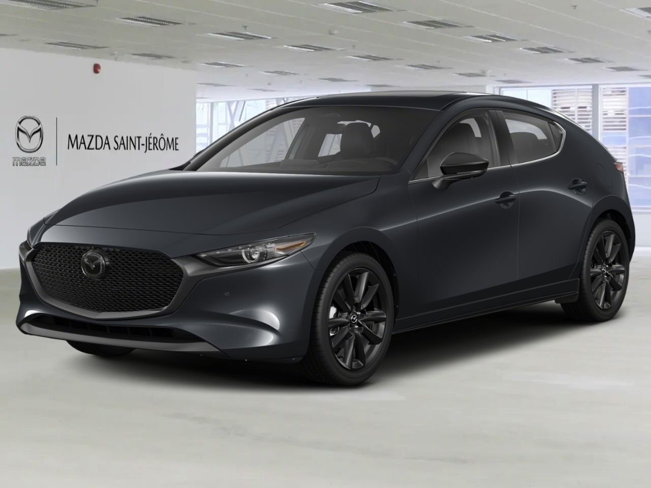 2026 MAZDA Mazda3 Sport GT avec moteur turbo BA TI i-ACTIV Jet Black Mica Saint-Jérôme - photo #0