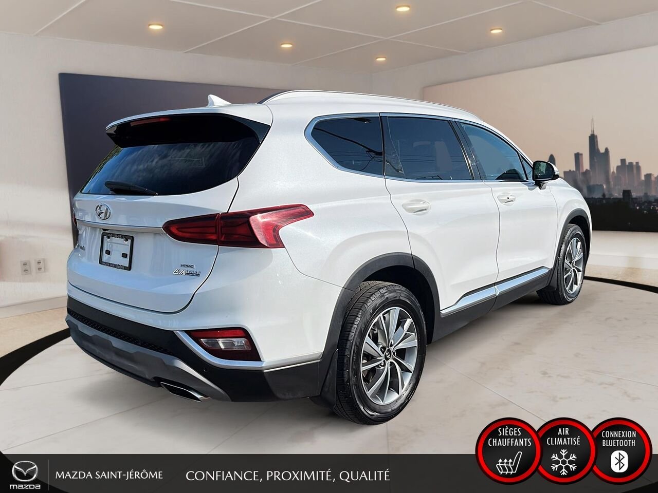Hyundai Santa Fe 2019 Blanc Saint-Jérôme - photo #5