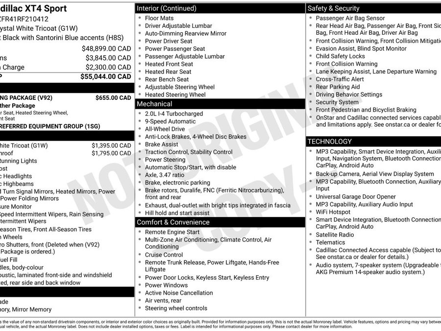 2024 Cadillac XT4 2024 White