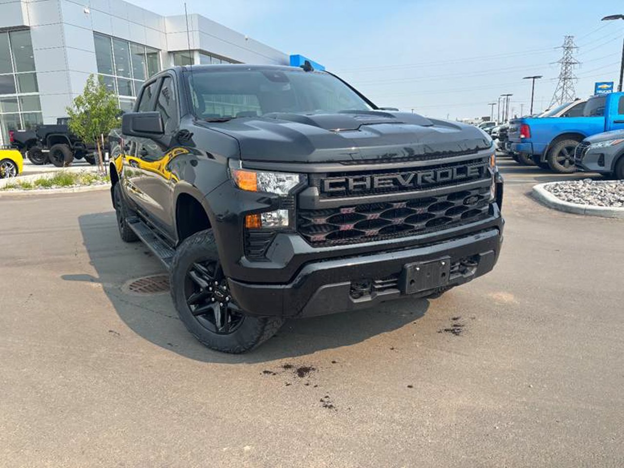 2024 Chevrolet Silverado 1500 4WD Crew Cab 147 Custom Trail Boss Black Sherwood Park - photo #1