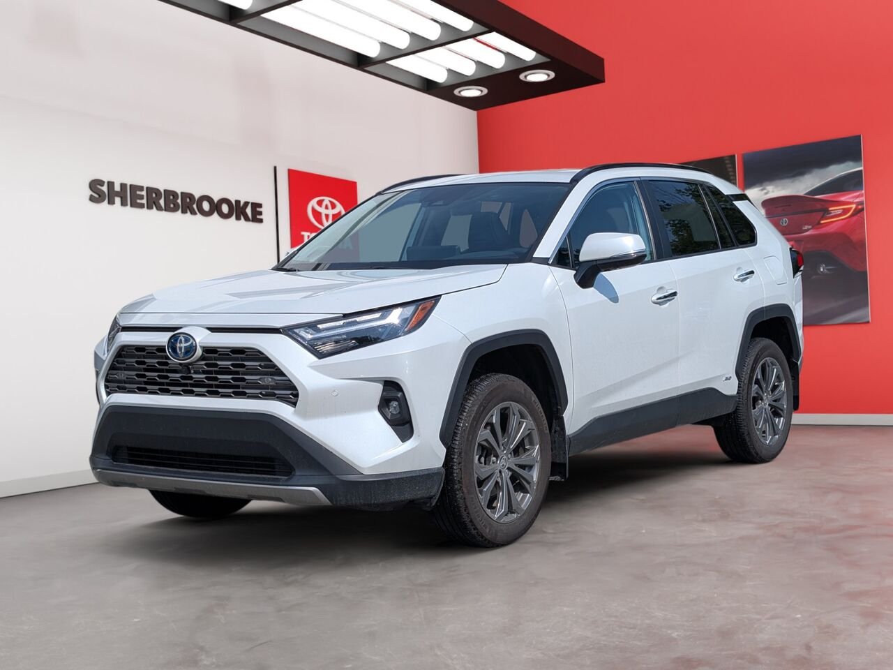Toyota RAV4 Hybride hybride Limited/SIÈGES CHAUFFANTS ET VENTILLÉS/TOIT OUVRANT/VOLANT CHAUFFANT/SIÈGES EN CUIR/AC 2024 Frisson glacé nacré Sherbrooke - photo #0