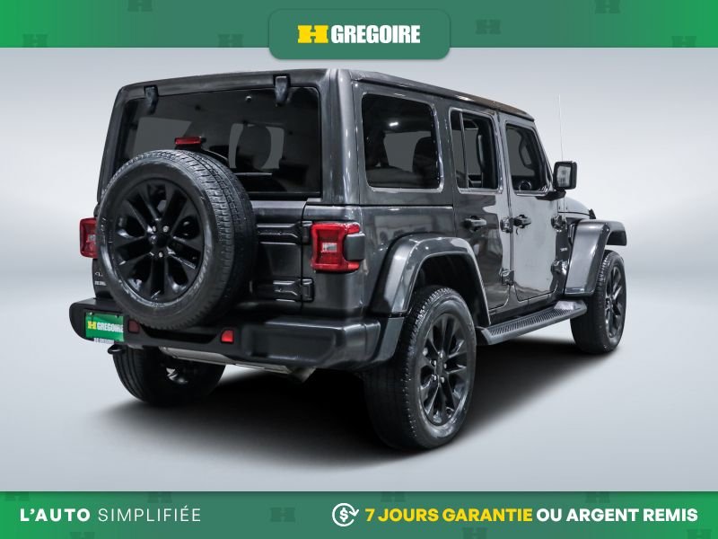 Jeep Wrangler 726416 | 4XE SAHARA PLUG IN HYBRID 4WD CUIR MAGS 20 PO 2021 Gris Laval - photo #8