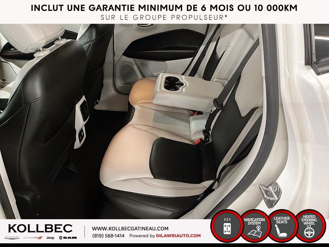 JEEP COMPASS Limited 4x4 2018 Blanc Ottawa & Gatineau - photo #21