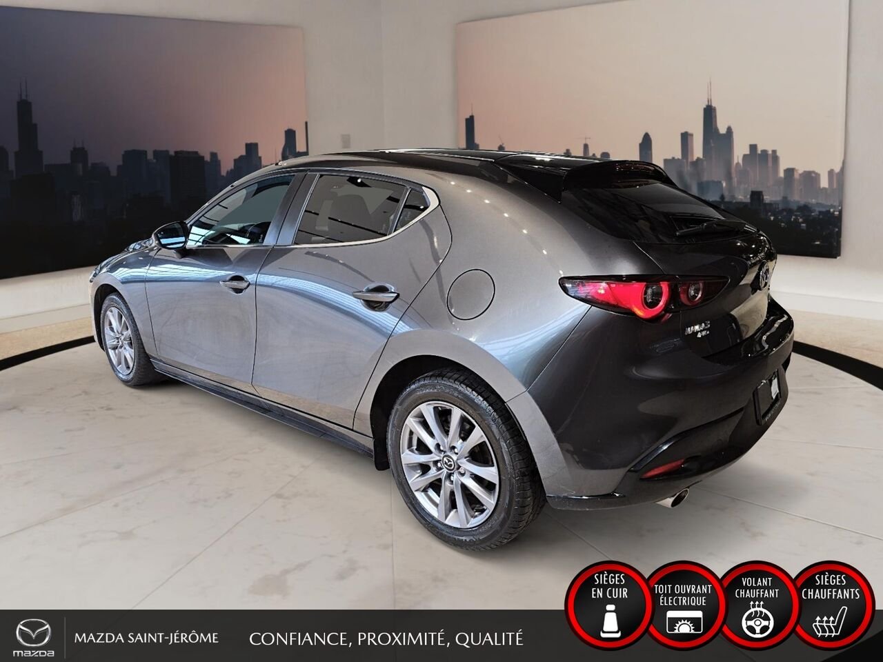 Mazda Mazda3 Sport 2022 Gris Saint-Jérôme - photo #9