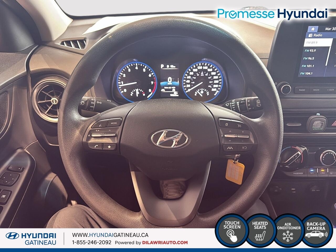 Hyundai Kona 2.0L Essential *** awd , sieges chauffant , certifier *** 2022 Noir Ottawa & Gatineau - photo #9