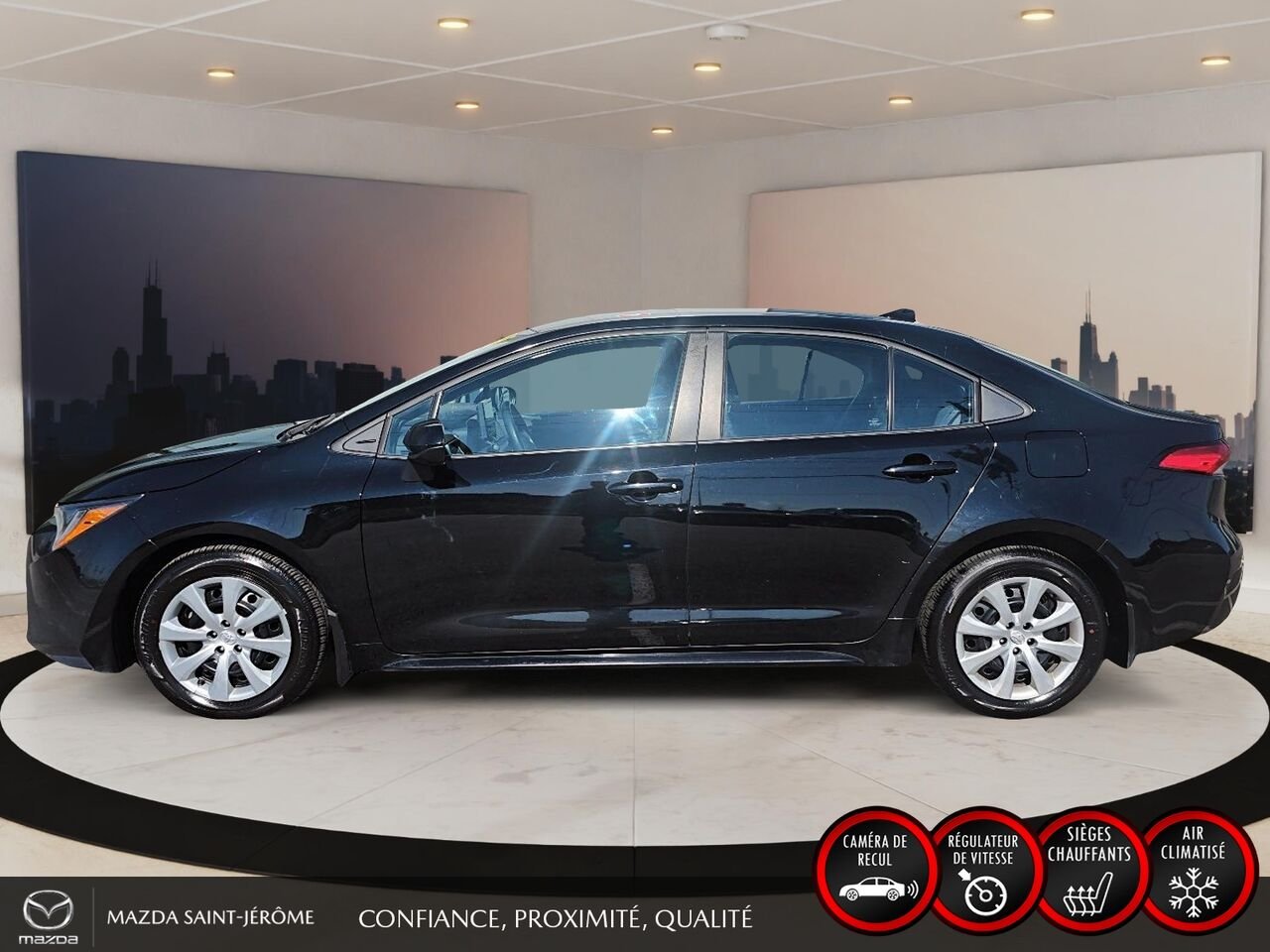 Toyota Corolla LE CVT 2023 Noir Saint-Jérôme - photo #9