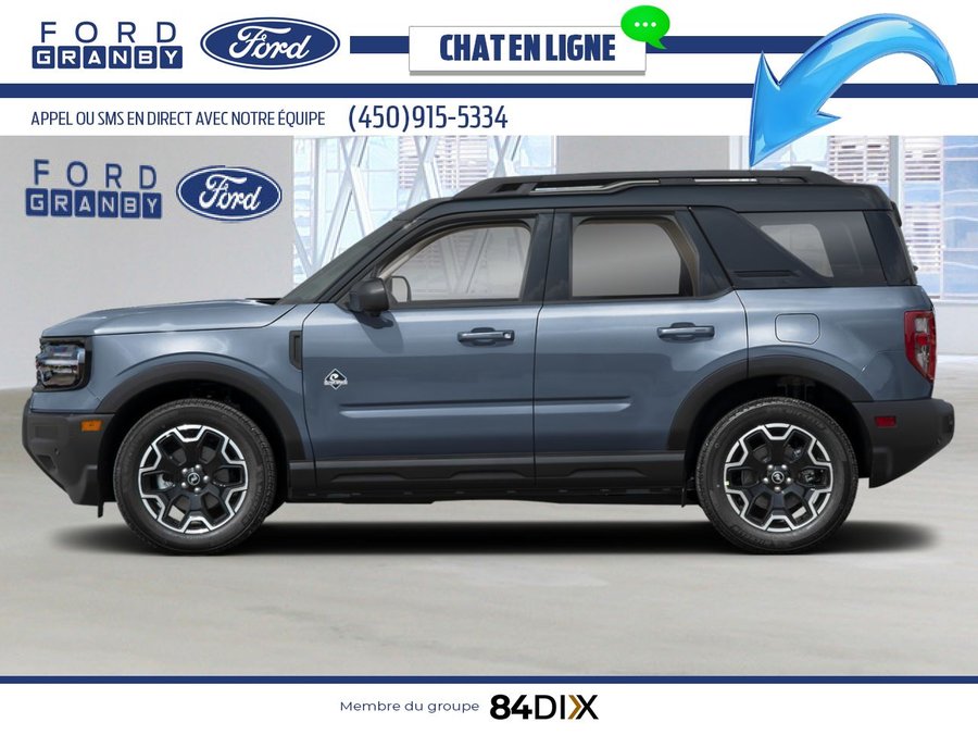 2026 Ford Bronco Sport Azure Grey Metallic Tri-Coat