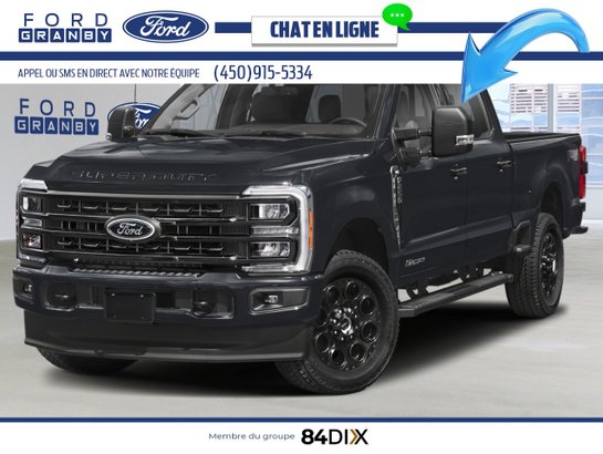 Ford Super Duty F-250 SRW XLT cabine 6 places 4RM caisse de 8 pi 2026 Noir agate métallisé