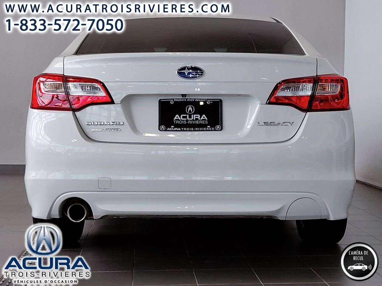 Subaru LEGACY SYMMETRICAL AWD 2017 Blanc Trois-Rivières - photo #8