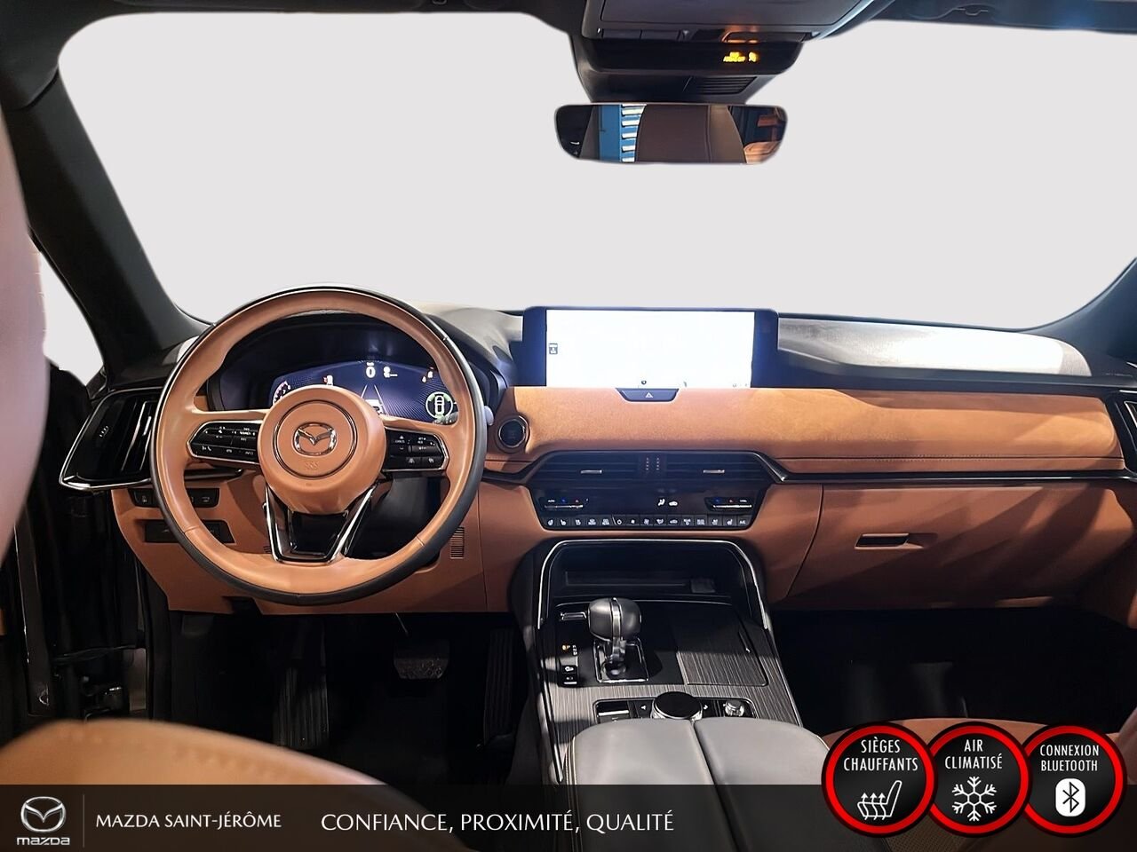 2024 Mazda CX-90 hybride léger Signature | TOIT PANORAMIQUE | AWD | CUIR | SIEGES CAPITAINES | Grey Saint-Jérôme - photo #24