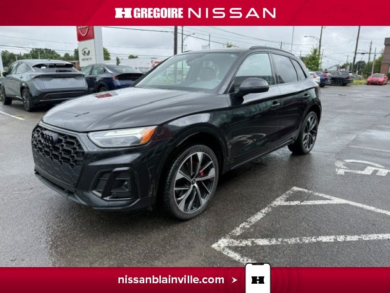 Audi SQ5 BI6248 | Progressiv SQ5 349HP TOIT PANO CUIR ROUGE 2022 Noir Laval - photo #7