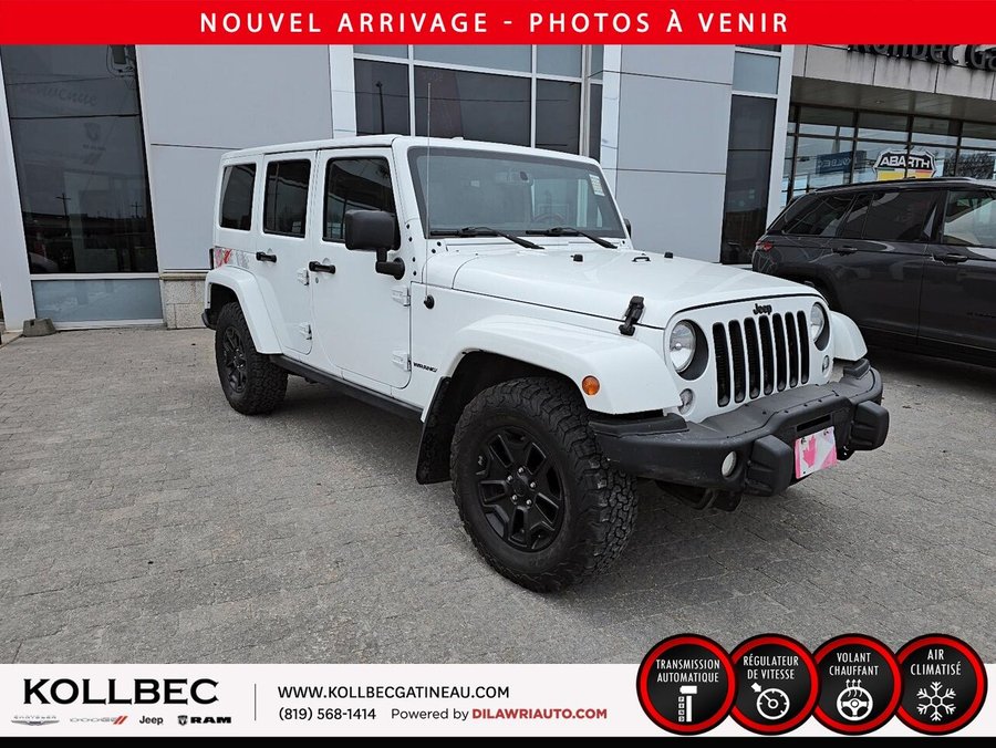 2016 JEEP WRANGLER *** BAS KILOMÉTRAGE *** White