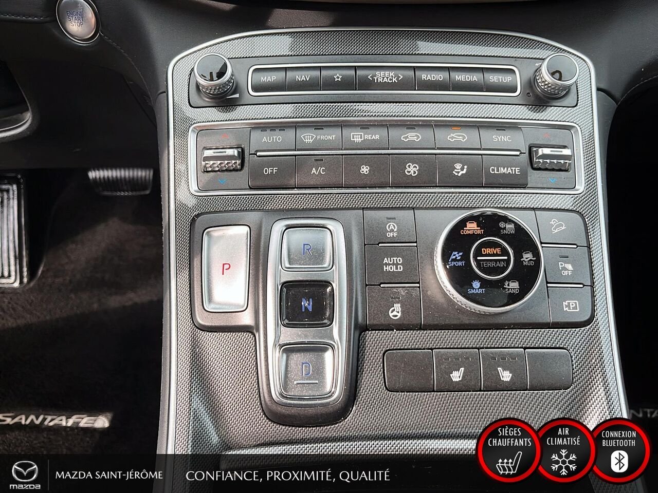 Hyundai Santa Fe Preferred TI avec ensemble Trend | TOIT PANO | CUIR | AWD | 2023 Gris Saint-Jérôme - photo #19