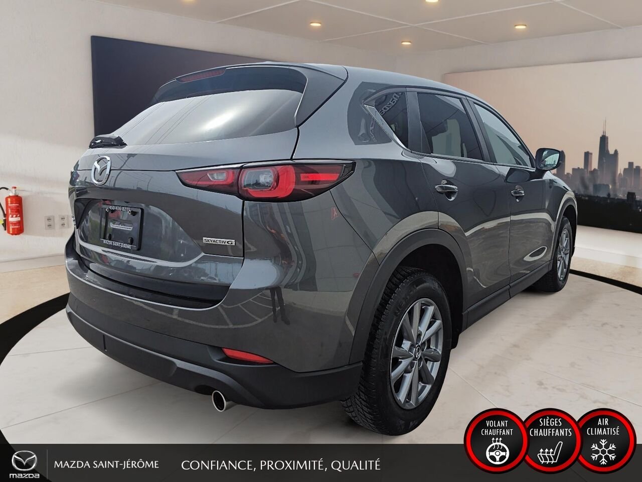 2025 Mazda CX-5 GS | CUIR | AWD | MAGS | Grey Saint-Jérôme - photo #5