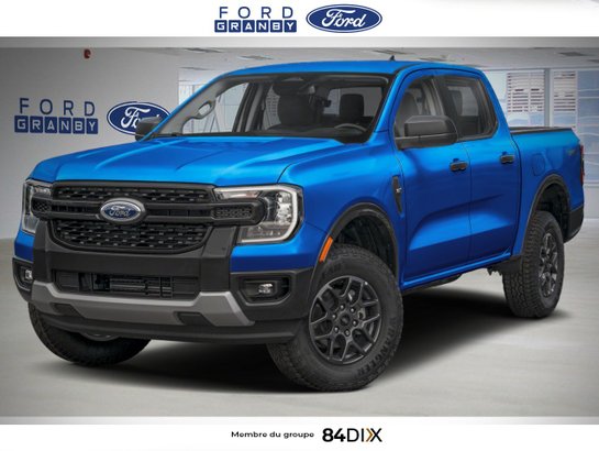 Ford Ranger XLT cabine SuperCrew 4RM caisse de 5 pi 2026 Bleu vélocité métallisé