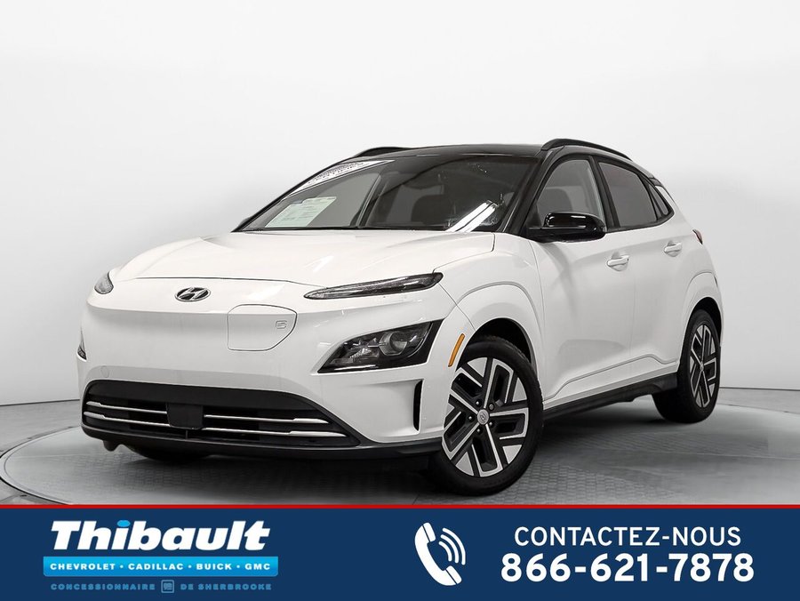 Hyundai KONA EV Preferred 8 pneus été et hiver inclus Bas Km 2022 Blanc