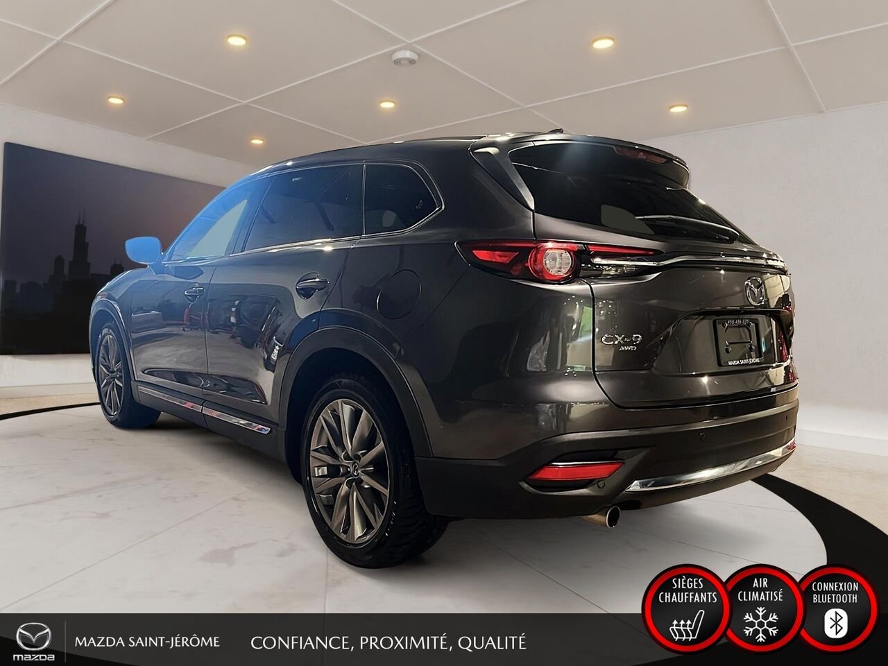 Mazda CX-9 2021 Gris Saint-Jérôme - photo #8