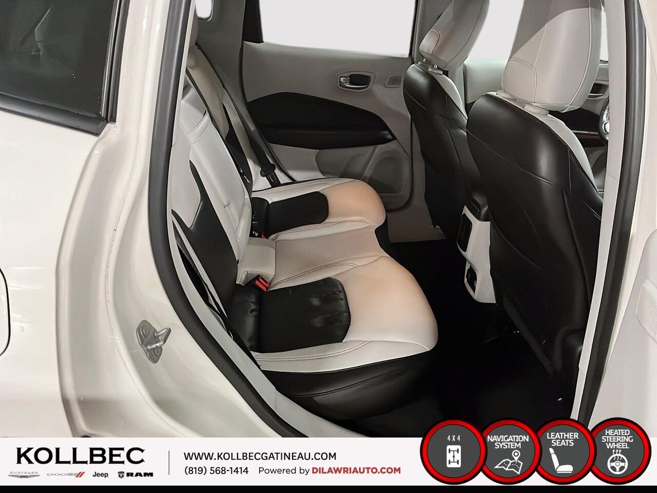 2018 JEEP COMPASS Limited 4x4 White Ottawa & Gatineau - photo #19