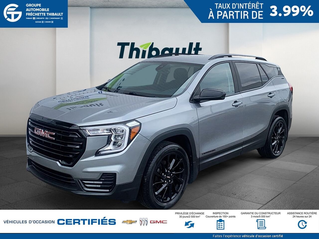 GMC TERRAIN SLE Traction intégrale, 4 portes SLE 2023 Gris Montmagny - photo #0
