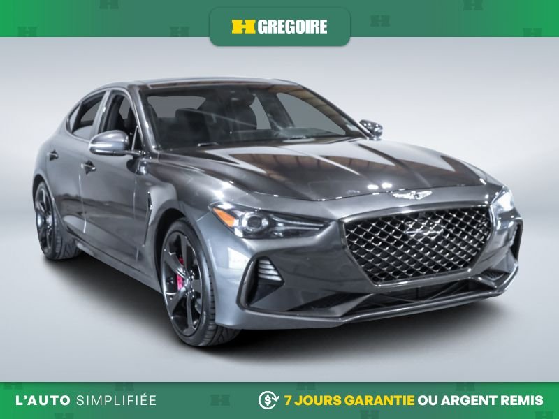 Genesis G70 821468 | 3.3T Sport AWD AUTO AC CUIR TOIT NAV MAGS CAM RECU 2021 Gris Laval - photo #0