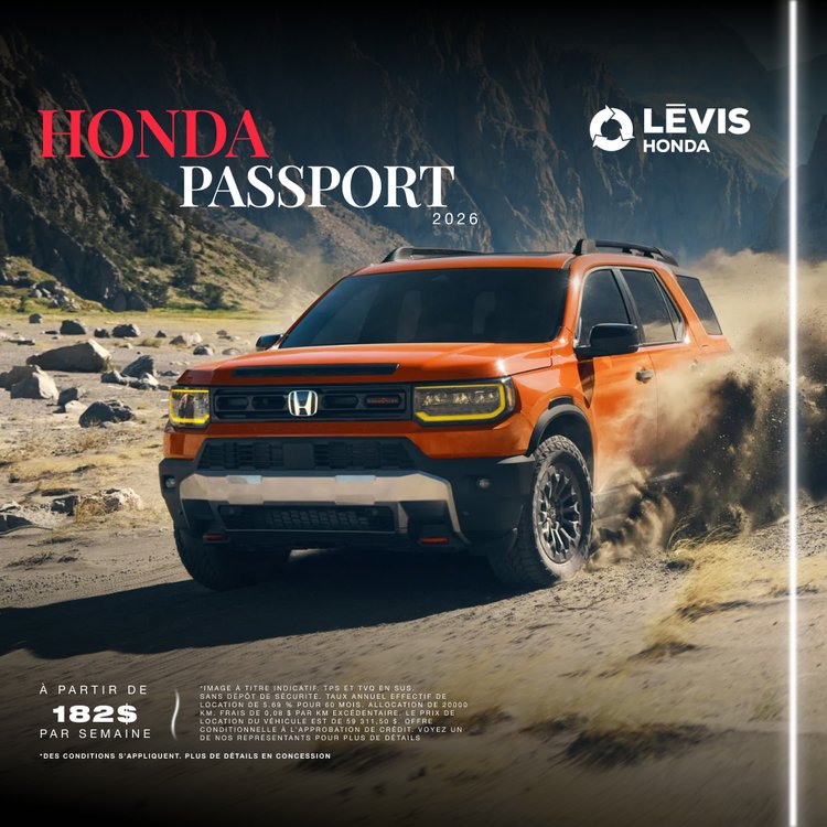 Levis Honda promo avril PASSPORT FR