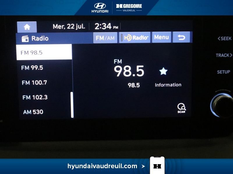 Hyundai Santa Fe YS41 | Essential FWD CERTIFIÉ 5.49% - BAS MILAGE 2021 Bleu Laval - photo #24