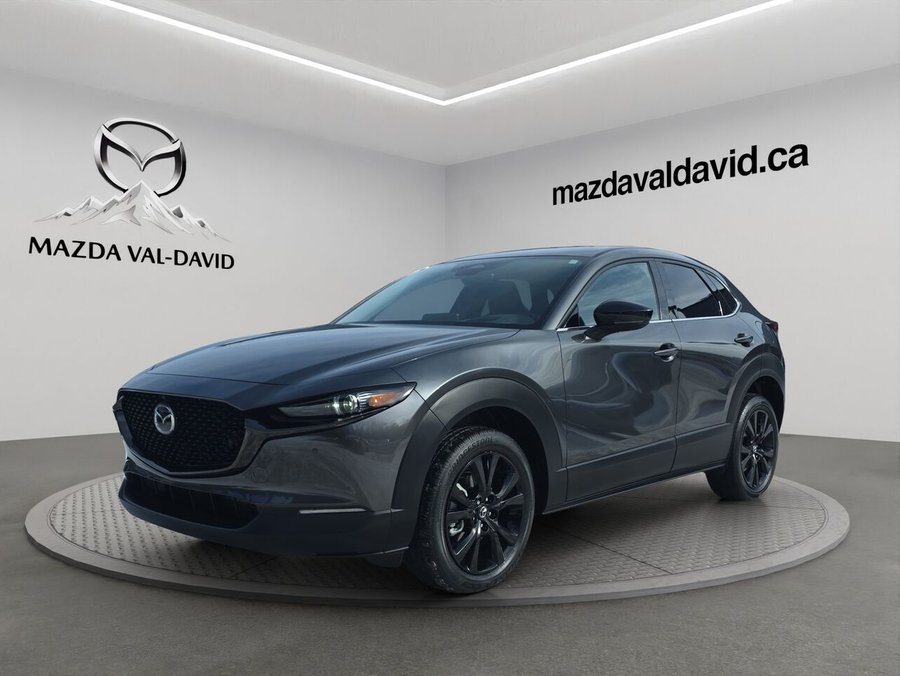 2025 Mazda CX-30 GT turbo, awd, toit ouvrant, Écran 360 degré, Navigation, chargeur sans fil pour cellulaire Aero Grey Metallic
