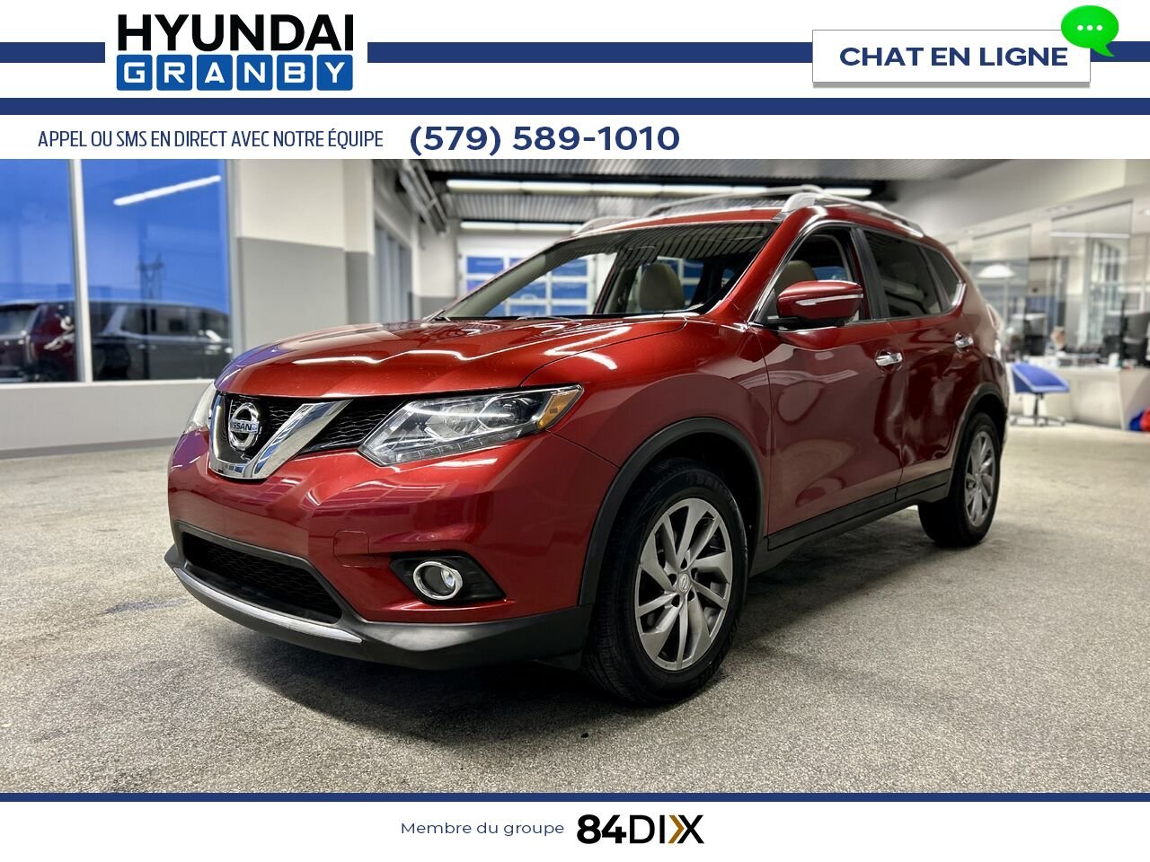 2014 Nissan Rogue Red Granby - photo #3