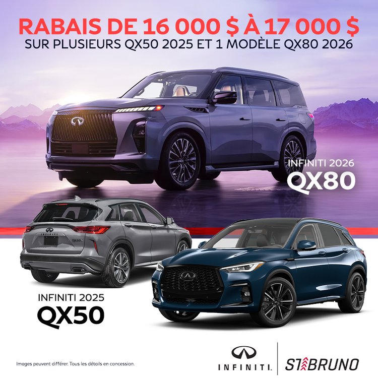 St bruno infiniti promo mai QX50 QX80 FR V2