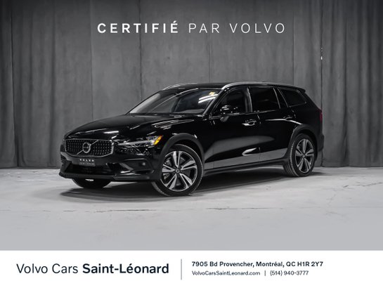 2025 Volvo V60 Cross Country B6 PLUS CLIMAT VOLANT CHAUFFANT MAGS 19PO Black
