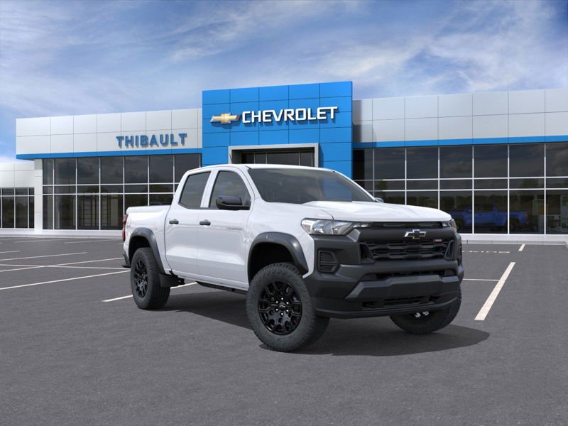 CHEVROLET COLORADO Trail Boss cabine multiplace 4RM 2025 Blanc Sherbrooke - photo #0
