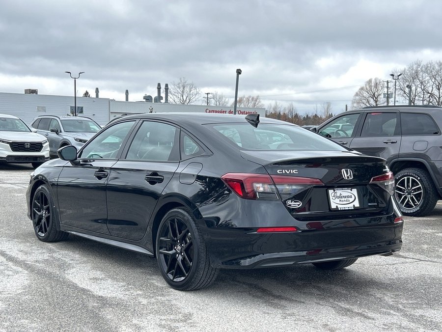 Honda Civic Sedan Hybrid 2025 2025 Noir