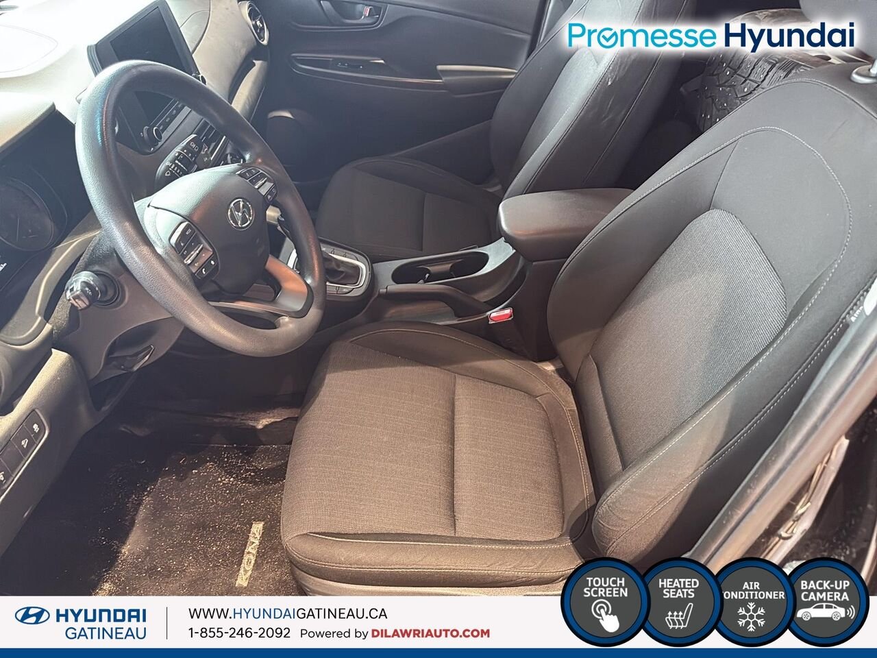 Hyundai Kona 2.0L Essential *** awd , sieges chauffant , certifier *** 2022 Noir Ottawa & Gatineau - photo #6