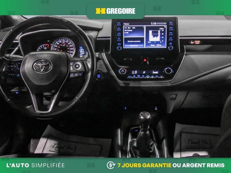 Toyota Corolla 821695 | SE MANUEL A/C NAV GR ELECT MAGS CAM RECUL BLUETOO 2021 Noir Laval - photo #17