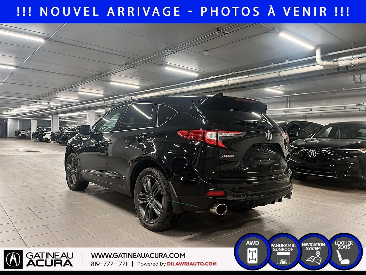 2023 Acura RDX A-Spec SH-AWD Black Gatineau - photo #6