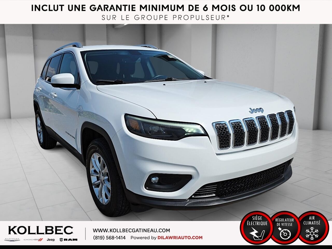 JEEP CHEROKEE 261101 | North 4x4 2019 Blanc Gatineau - photo #12