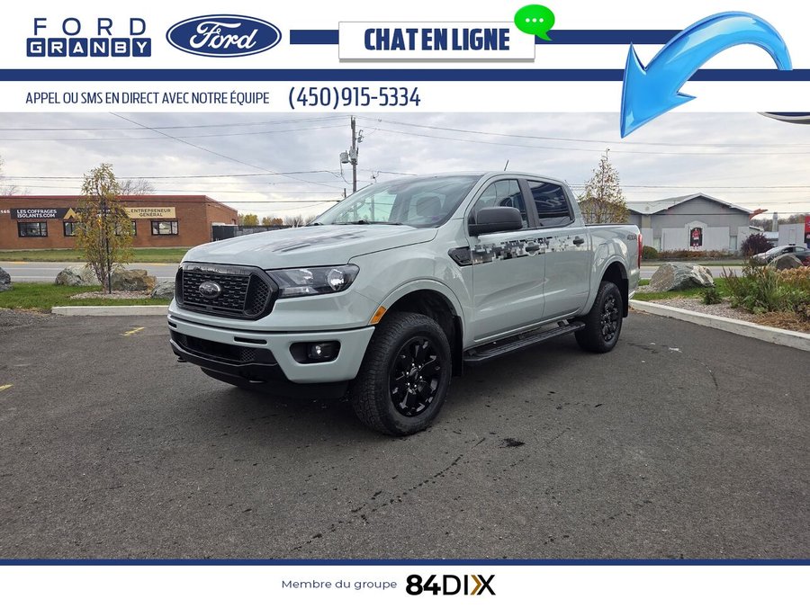 Ford Ranger XLT SuperCrew 4RM caisse de 5 pi 2023 Gris