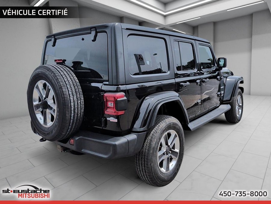 2018 Jeep Wrangler Unlimited Sahara 4x4-4 PORTE-2 TOIT-PNEU ÉTÉ NEUF-LIFT KIT 2 POUCE Black
